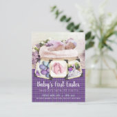 ベビー初のイースターインスタグラムの写真パープルプライド シーズンポストカード (スタンド正面)