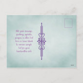 ベビー初のイースターインスタグラムの写真パープルプライド シーズンポストカード (裏面)