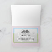 ベビー初のイースターカード シーズンカード (内部)