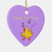 ベビー初のイースターシンガーシックハートオーナメント セラミックオーナメント (右)