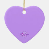 ベビー初のイースターシンガーシックハートオーナメント セラミックオーナメント (裏面)