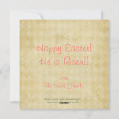 ベビー初のイースターフォトカード シーズンカード (裏面)