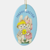 ベビー初のイースターヴィンテージパーソナライズされた復活祭 セラミックオーナメント (右)
