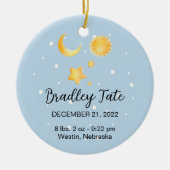 ベビー初のクリストマス セラミックオーナメント (正面)