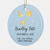 ベビー初のクリストマス セラミックオーナメント (左)