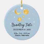 ベビー初のクリストマス セラミックオーナメント (裏面)