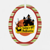 ベビー初のハロウィーンオーナメント メタルオーナメント (裏面)