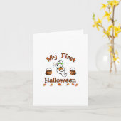 ベビー初のハロウィーンカード カード (黄色い花)