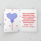 ベビー初のバレンタインデー サンキューカード (内部)