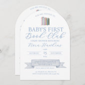 ベビー初のブッククラブベビーシャワー招待状 招待状 (正面/裏面)
