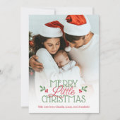 ベビー初のメリークリスマスカード シーズンカード (正面)