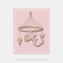 ベビー初のモバイル | ムーンアンドスターズパステルナーサー アクリルサイン