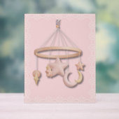 ベビー初のモバイル | ムーンアンドスターズパステルナーサー アクリルサイン (ニュートラル)