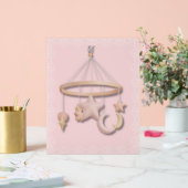 ベビー初のモバイル | ムーンアンドスターズパステルナーサー アクリルサイン (ウェディング)