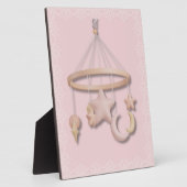 ベビー初のモバイル | ムーンアンドスターズパステル フォトプラーク (側面)