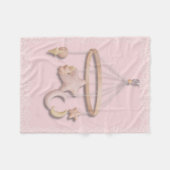 ベビー初のモバイル | ムーンアンドスターズパステル フリースブランケット (正面(横))