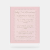 ベビー初の主張 | 前向き子供部屋壁 アクリルサイン (正面)