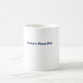 ベビー初の写真ザズルギフト コーヒーマグカップ (中央)