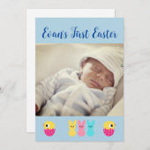 ベビー初の復活祭の写真カード シーズンカード (正面/裏面)