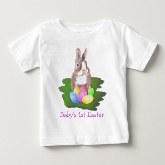 ベビー初の復活祭 ベビーTシャツ (正面)