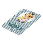 ベビー初の復活祭。ヴィンテージ男の赤ちゃん マグネット (左側)