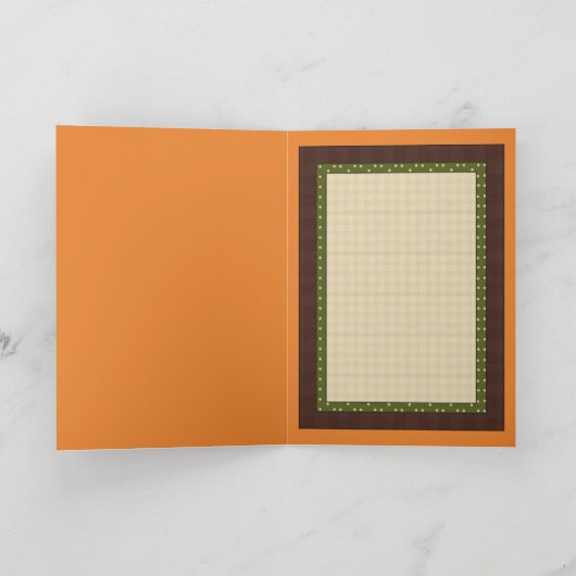 ベビー初の感謝祭の追加メッセージカード カード (内部)