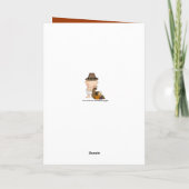 ベビー初の感謝祭グリーティングカード シーズンカード (裏面)