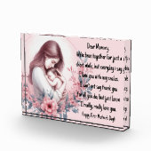 ベビー初の母の日の手紙 フォトブロック (右)