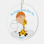 ベビー初の聖体拝領、バプテスマ、ゴッドチャイルド写真 セラミックオーナメント (左)