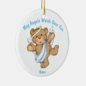 ベビー初の聖体拝領、バプテスマ、ゴッドチャイルド写真 セラミックオーナメント (右)