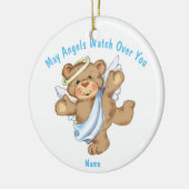 ベビー初の聖体拝領、バプテスマ、ゴッドチャイルド写真 セラミックオーナメント (左)