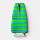 ベビー初の誕生日ゴルフィングペンギン水平 ボトルクーラー (裏面)