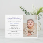 ベビー初の誕生日パーソナライズされた招待状 招待状 (スタンド正面)