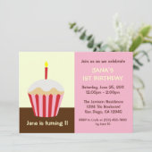 ベビー初の誕生日招待状 招待状 (スタンド正面)