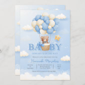 ベビー初の誕生日Bash:ソフトウェアへの招待されました 招待状 (正面/裏面)