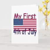 ベビー初の7月4日のグリーティ ングカード カード (黄色い花)