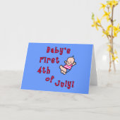 ベビー初の7月4日製品 カード (黄色い花)