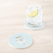 ベビー初めてのクリスマスかわいい雪だるまとスノーフレーク コースター (側面)