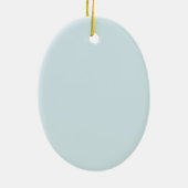 ベビー初めてのクリスマスかわいい雪だるまとスノーフレーク セラミックオーナメント (裏面)