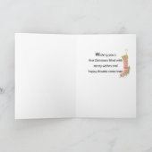 ベビー初めてのクリスマスとペンギンとプレゼント カード (内部)