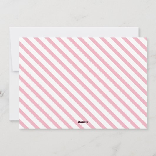 ベビー初めてのクリスマスのピンクの写真（雪片） シーズンカード (裏面)