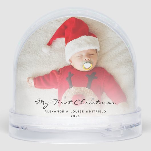 ベビー初めてのクリスマスの写真カスタム (裏面)