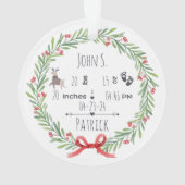 ベビー初めてのクリスマスアクリルオーナメント2024 オーナメント (裏面)