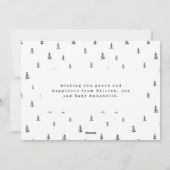 ベビー初めてのクリスマスエレガントの描ツリー写真 シーズンカード (裏面)