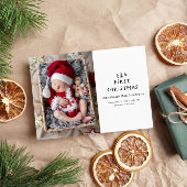 ベビー初めてのクリスマスエレガントの描ツリー写真 シーズンカード