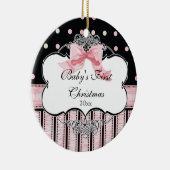 ベビー初めてのクリスマスオーナメントフランスの – ボースワール セラミックオーナメント (右)