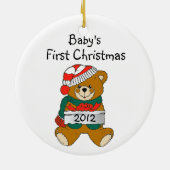 ベビー初めてのクリスマスオーナメント2012 セラミックオーナメント (裏面)