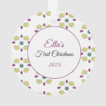 ベビー初めてのクリスマスオーナメント