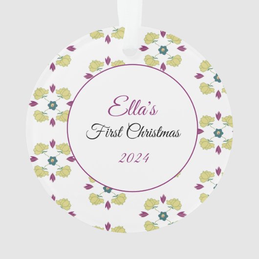 ベビー初めてのクリスマスオーナメント オーナメント (裏面)