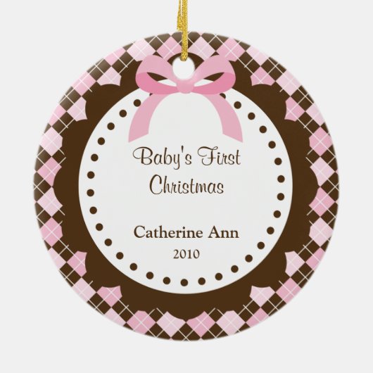 ベビー初めてのクリスマスオーナメント セラミックオーナメント (裏面)